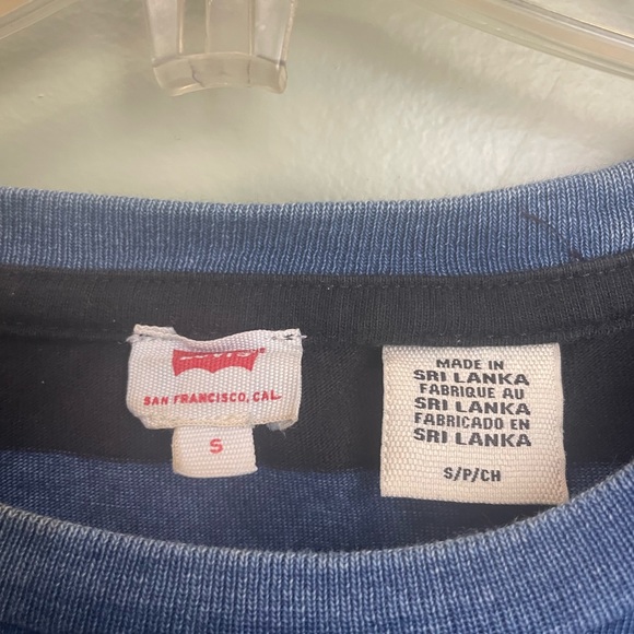 Levi’s Mens stripes distressed T-Shirt - Picture 3 of 3